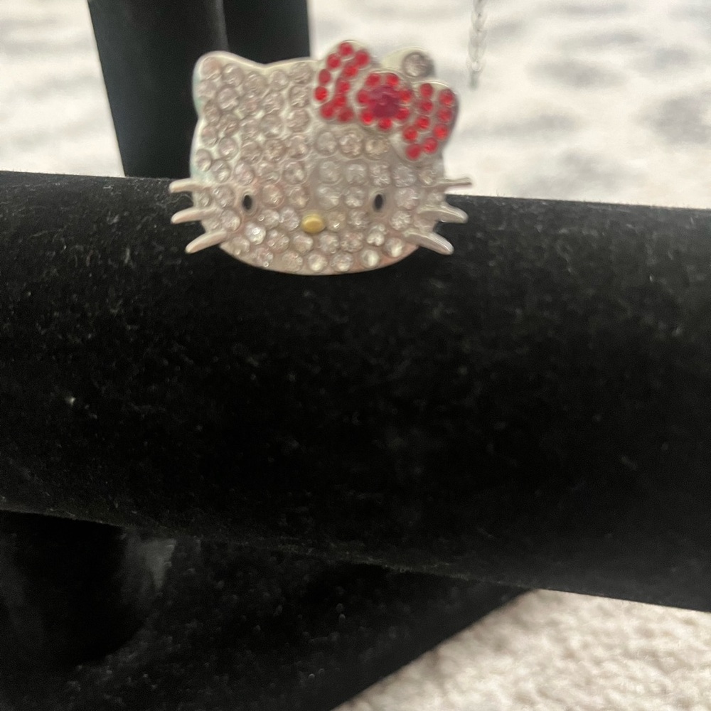 New Rhinestone Hello Kitty ring - Picture 3 of 4